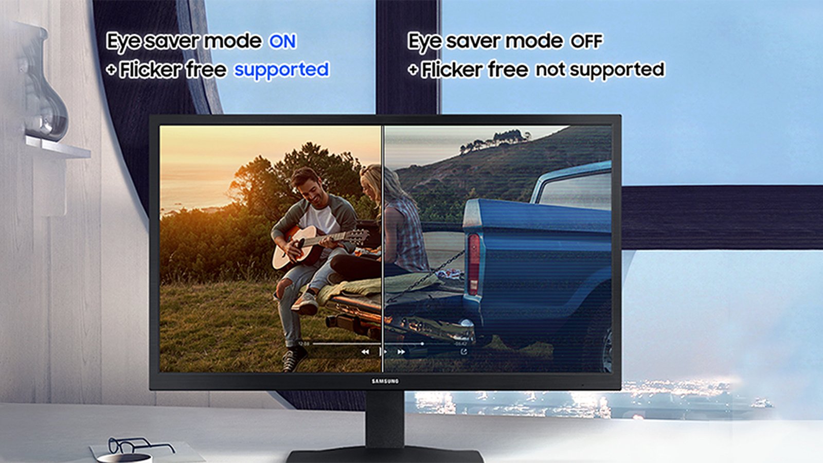 Samsung Monitors - LED Monitors - Section Images - Comfortable Viewing for Long Hours