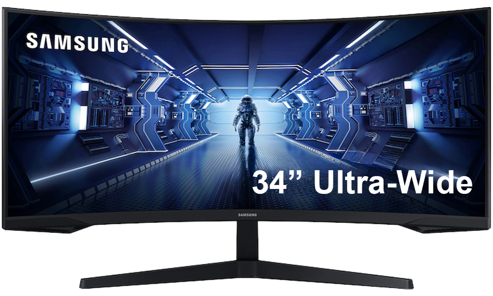 34 Inches Ultra-Wide Curved Monitor - Slider 01