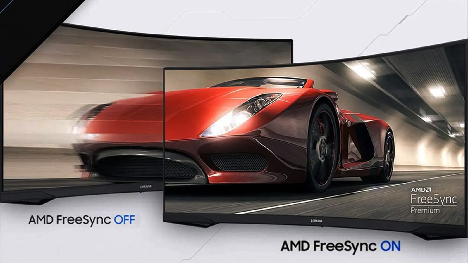 Odyssey G55T 27, 32 & 34 Inches - Section Images - Effortless Gameplay with AMD FreeSync Premium