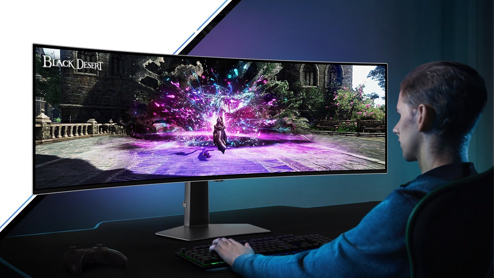 Odyssey G93SC 49 Inches - Section Images - Immersive Experience with a Curved Screen