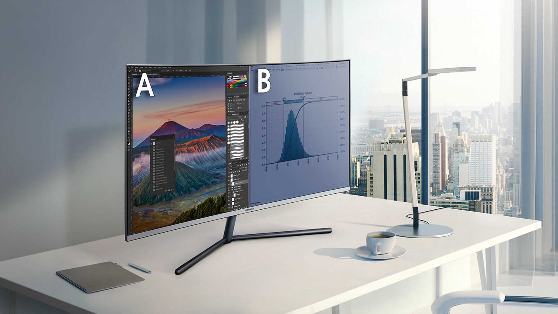 32 Inches Ultra Wide Curved Monitor - 1ms Response Time for Fast-Paced Work