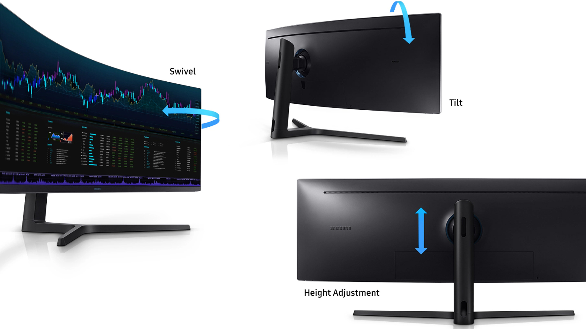 Ultrawide UJ590 Ergonomic Stand CoreSync and Core Lighting