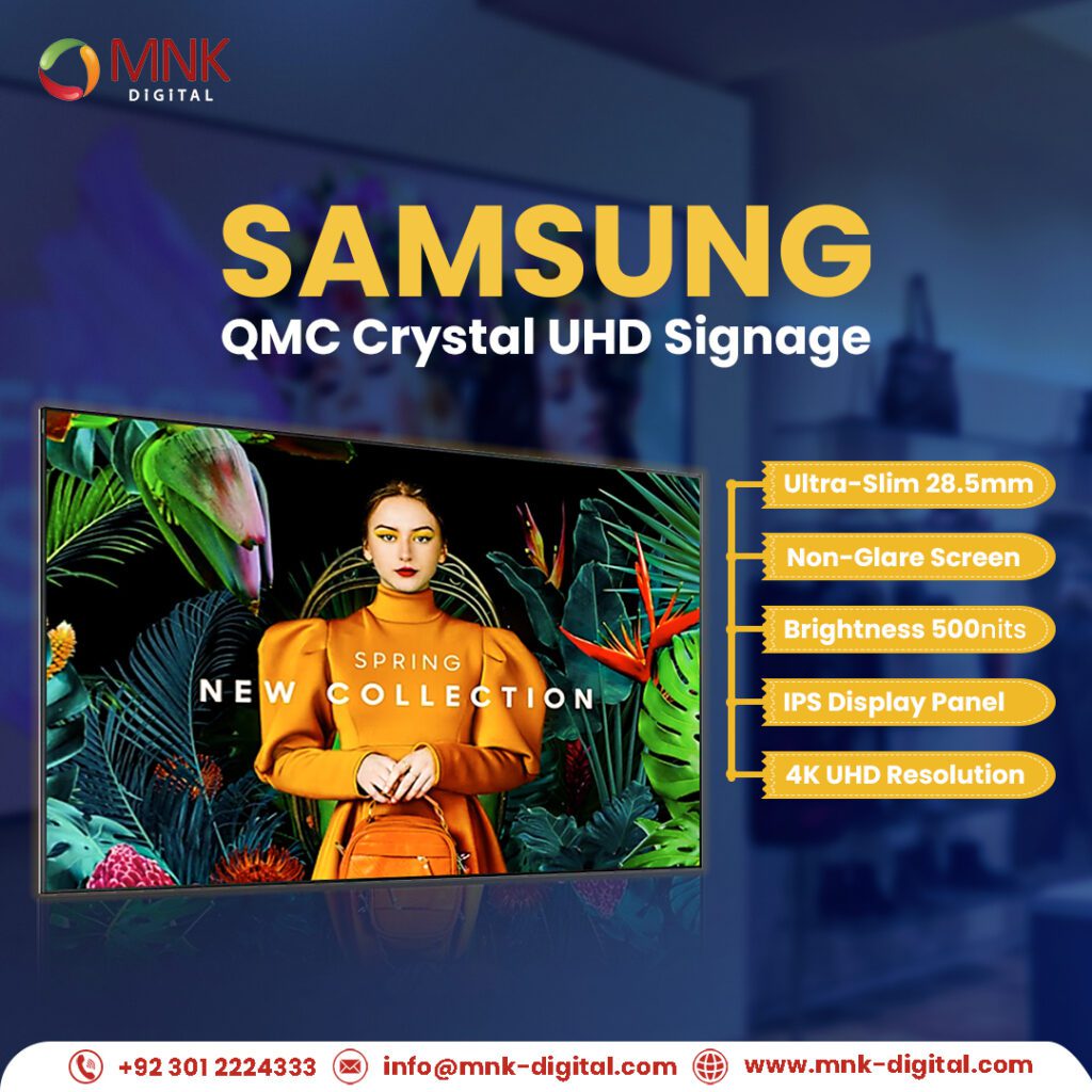 Samsung QMC Crystal UHD Signage