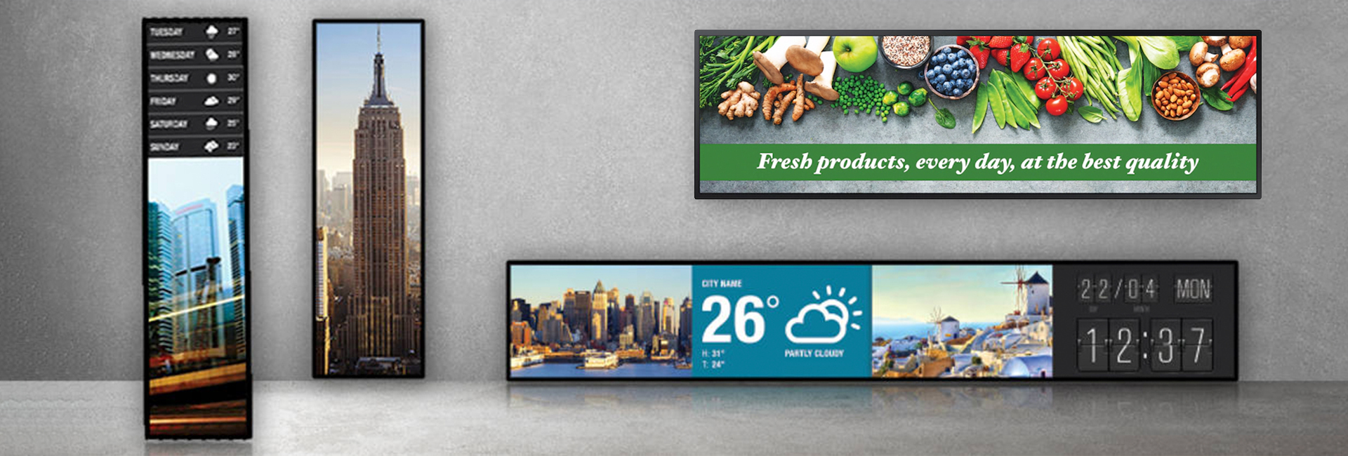 SH37C Samsung Stretched Display Banner Design
