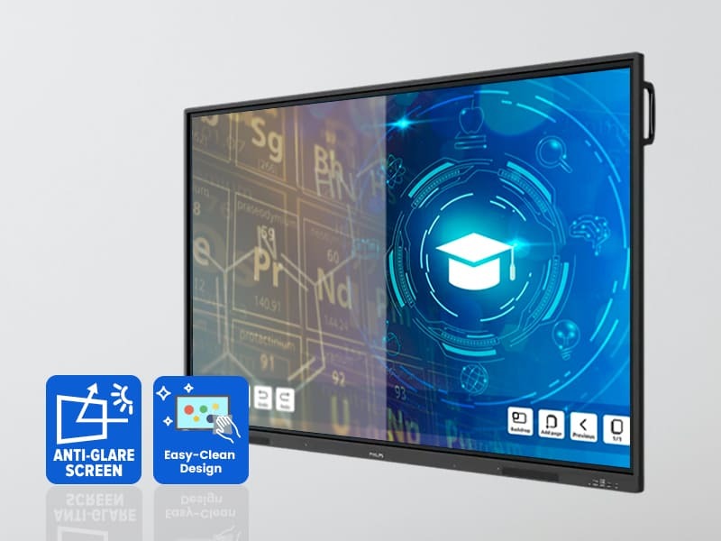 Anti-Glare and Easy-Clean Design