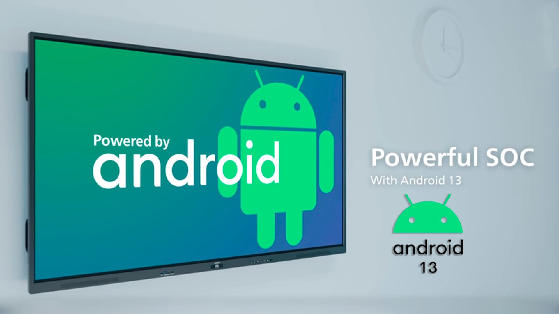 Android 13 OS built-in Philips Interactive Display Front