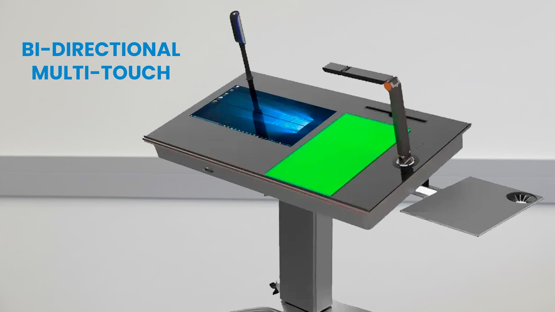 Bi-directional Multi-touch hovercam pilot 3 wireless digital podium