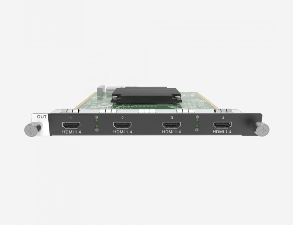 H Series 4 x HDMI Output Card Front
