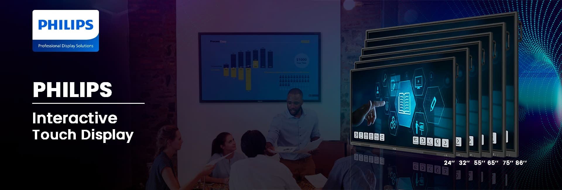 Philips Interactive Touch Display Banner