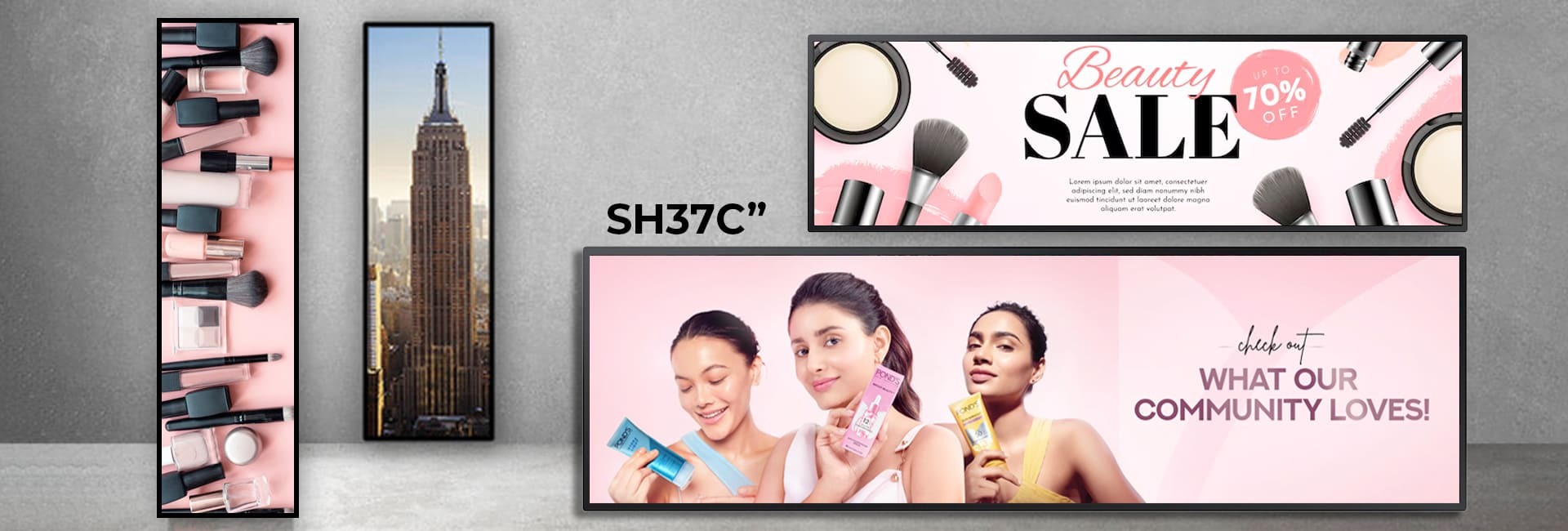 SH37C Samsung Stretched Display Banner Design