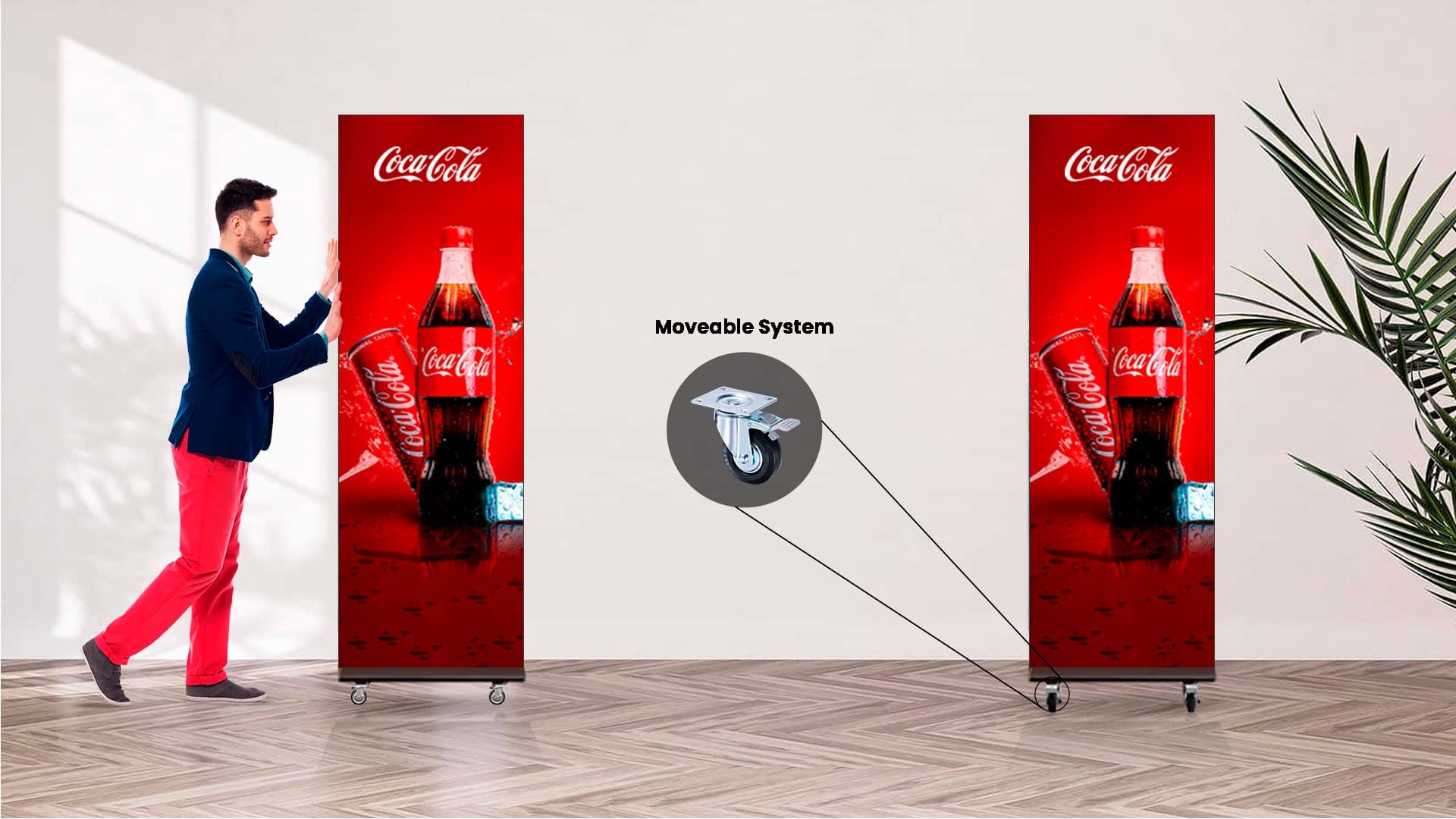 Easy Movement Indoor SMD Digital Standee