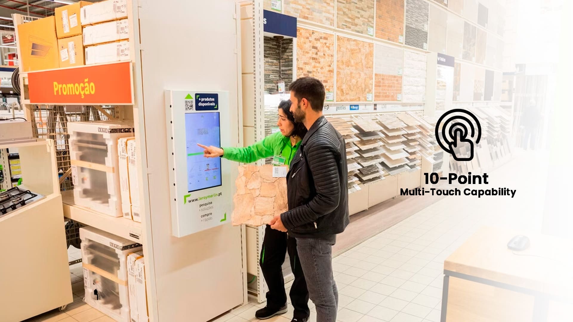 Philips 24 Interactive Screen 10 point multi touch capability