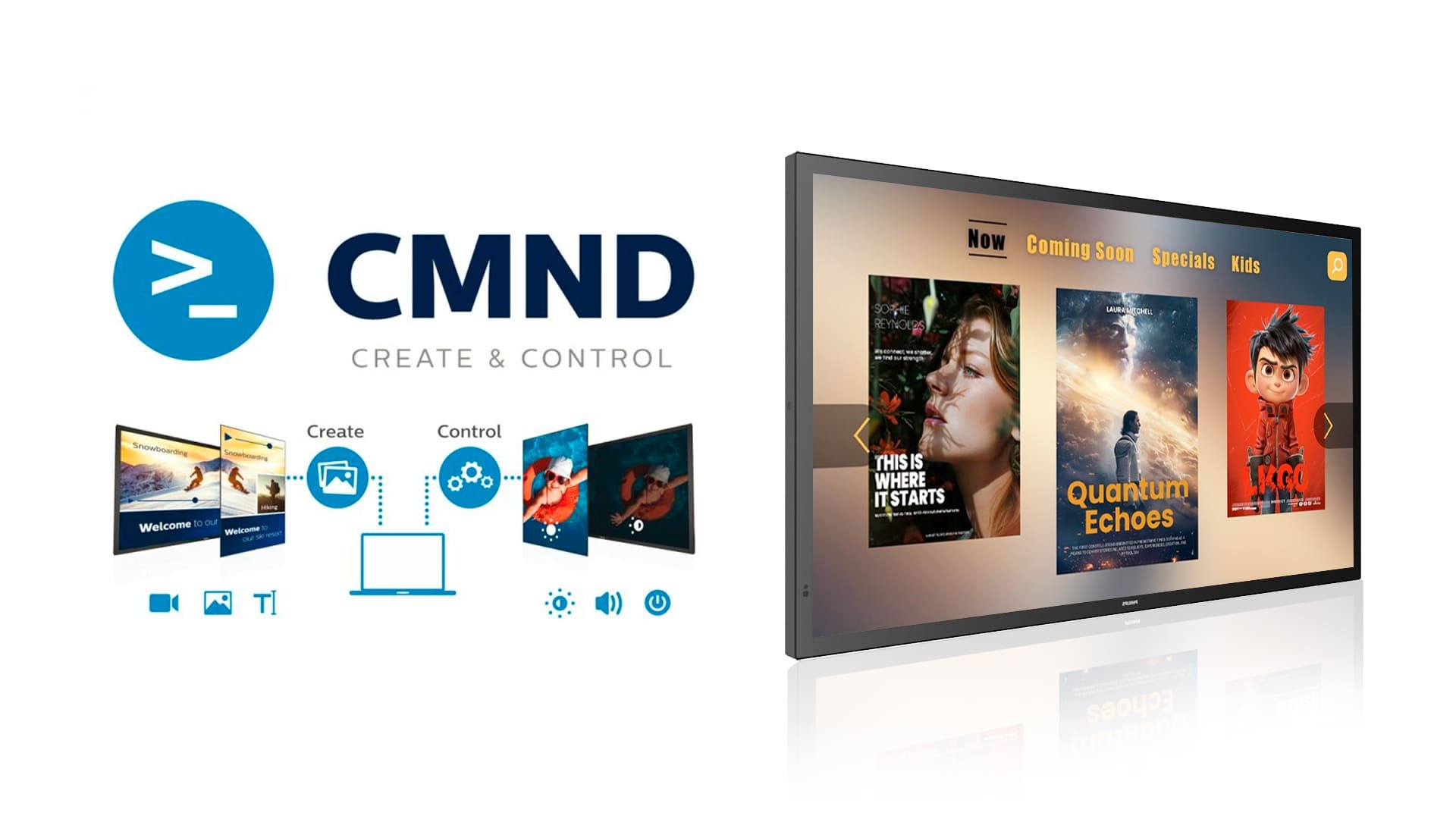 Philips 24 Interactive Screen - Full Remote Control with CMND