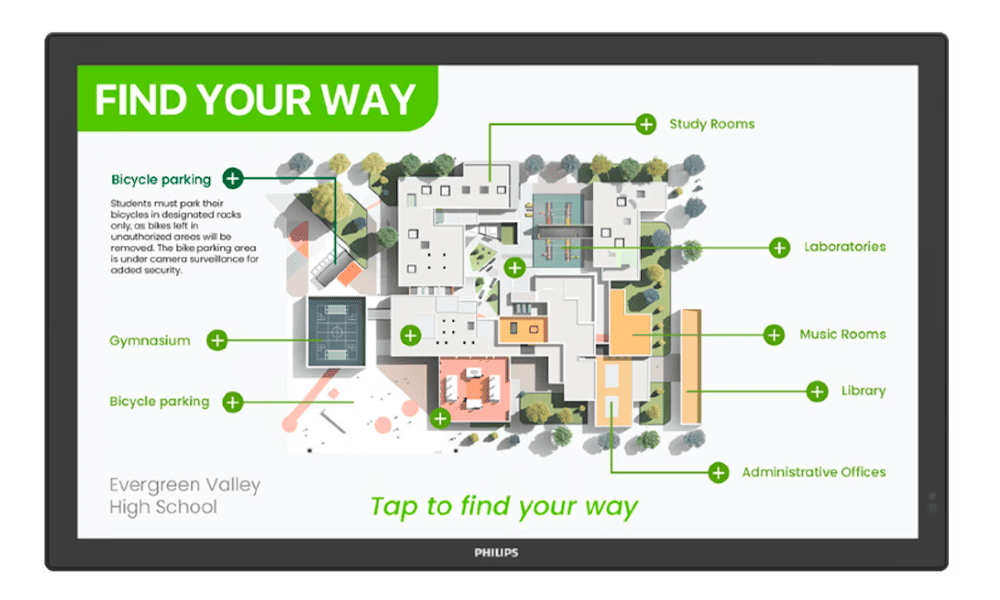 Philips 55 Interactive Display Front