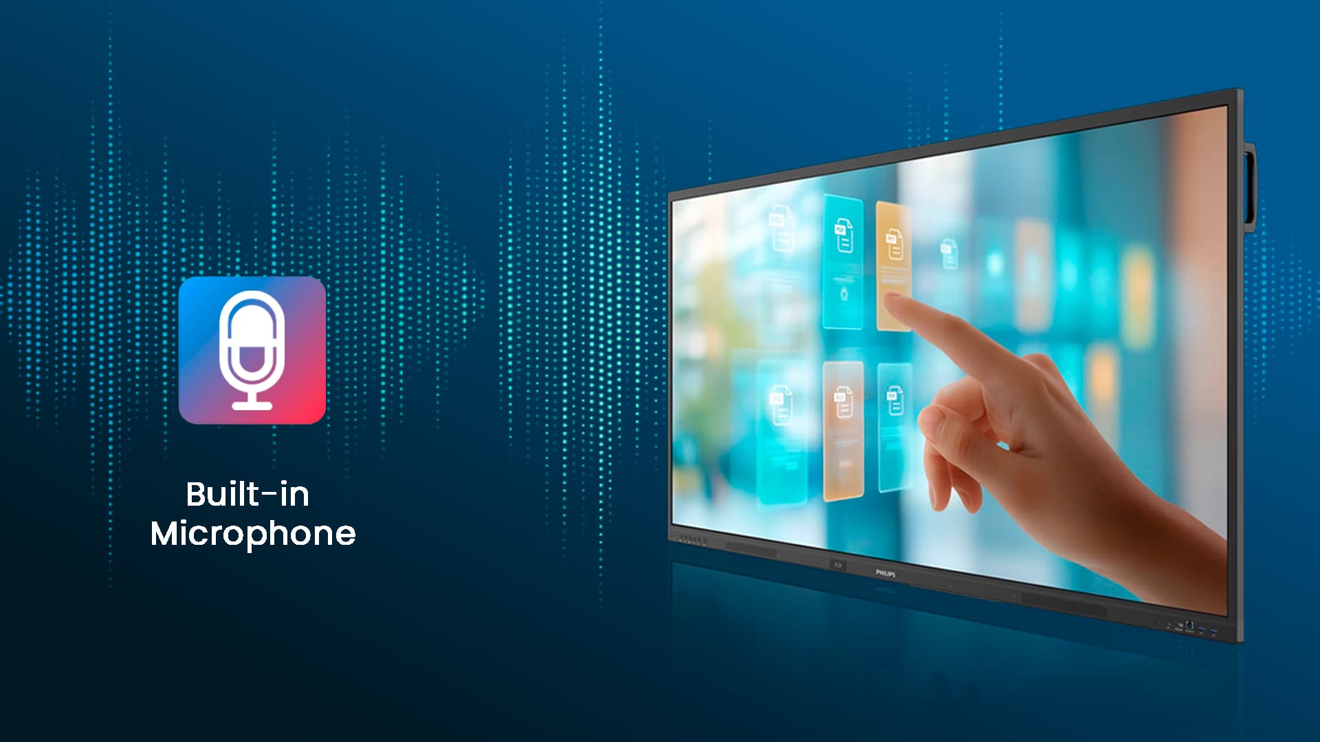 Philips 65 Interactive Display - Built-in Microphone