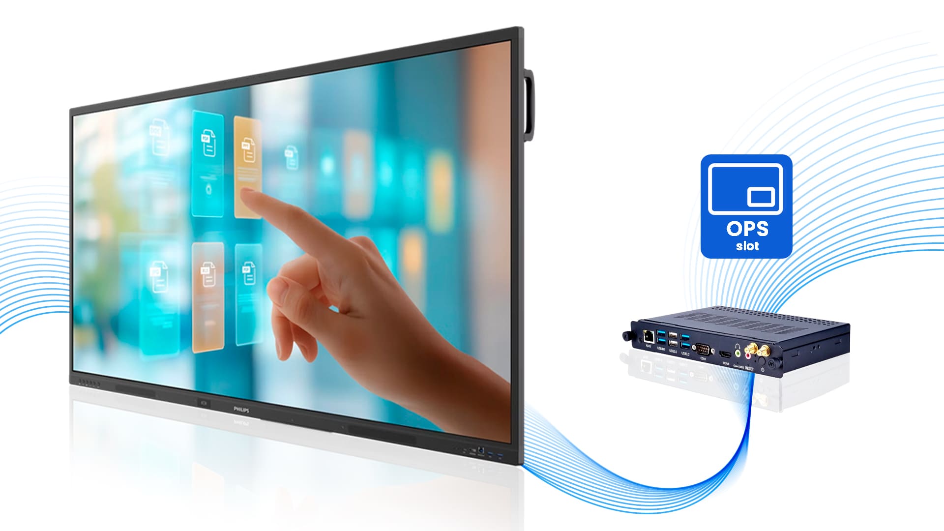 Philips 65 Interactive Display - OPS slot & Advanced IR touch