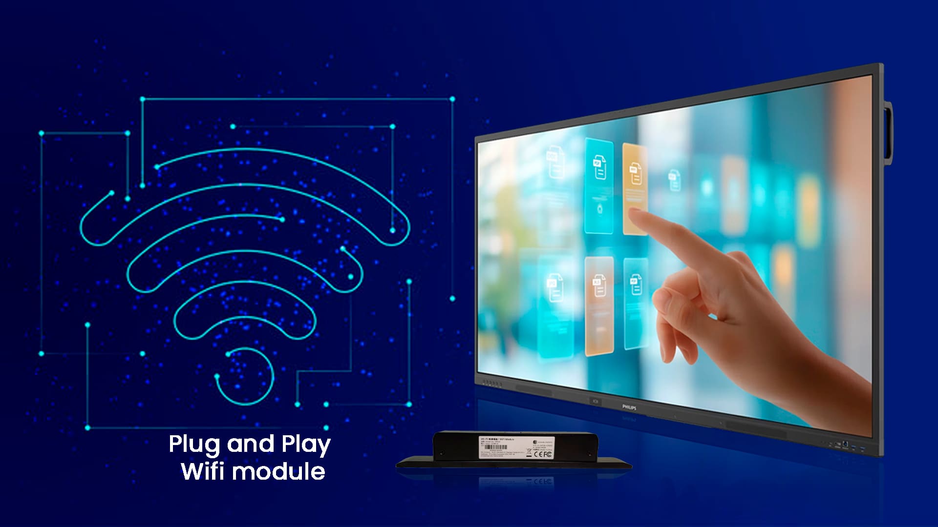 Philips 65 Interactive Display Plug and Play Wifi module