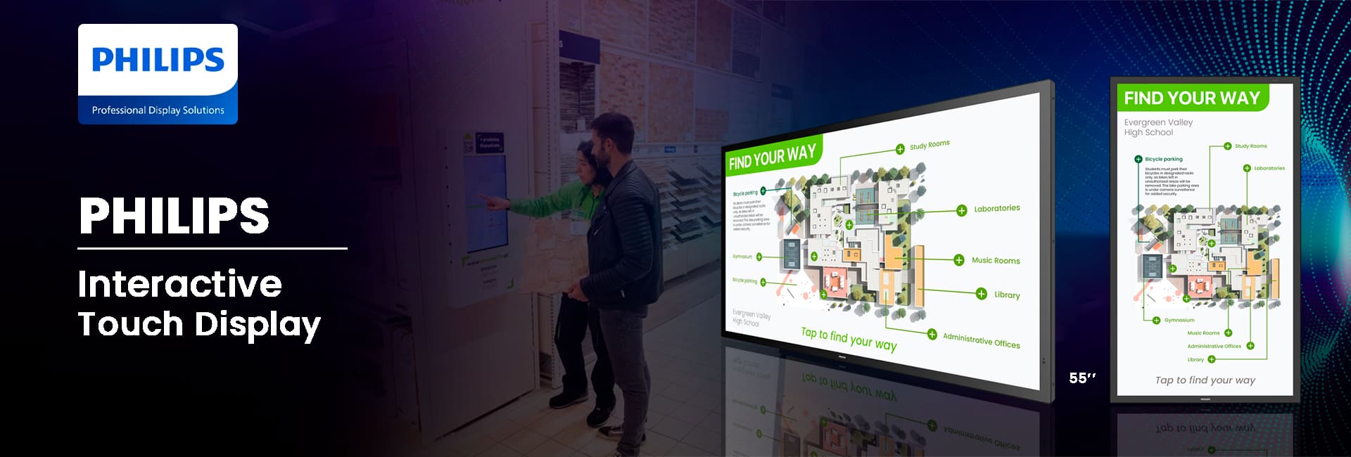 Philips Interactive Touch Display Banner