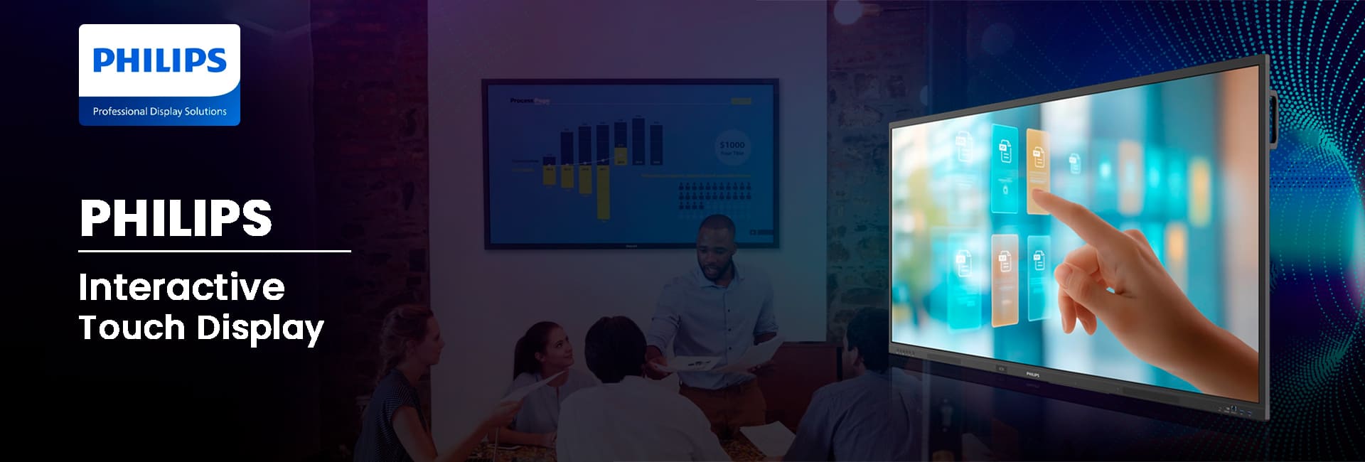 Philips Interactive Touch Display Banner