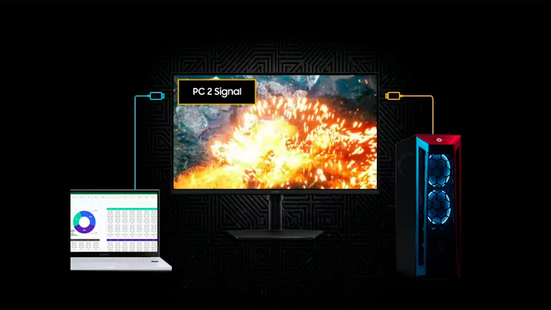 Samsung Odyssey G50F Gaming Monitor - Auto Source Switch+
