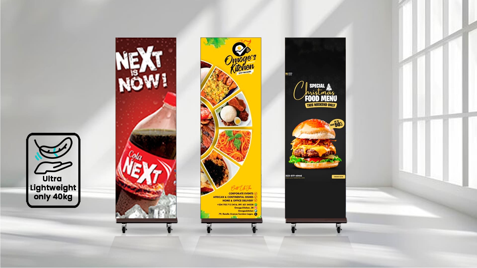 Ultra Lightweight - Indoor SMD Digital Standee