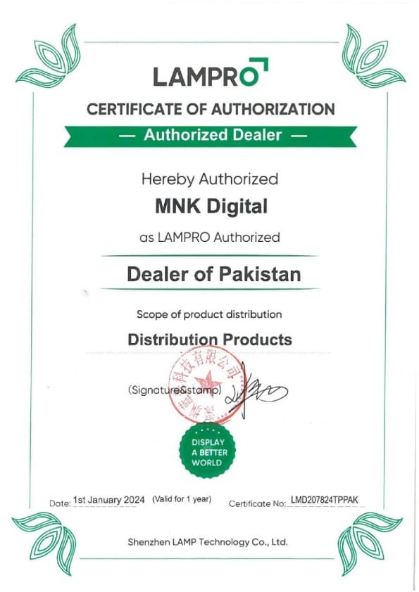 MNK Digital Authoriation Certificate LAMPRO