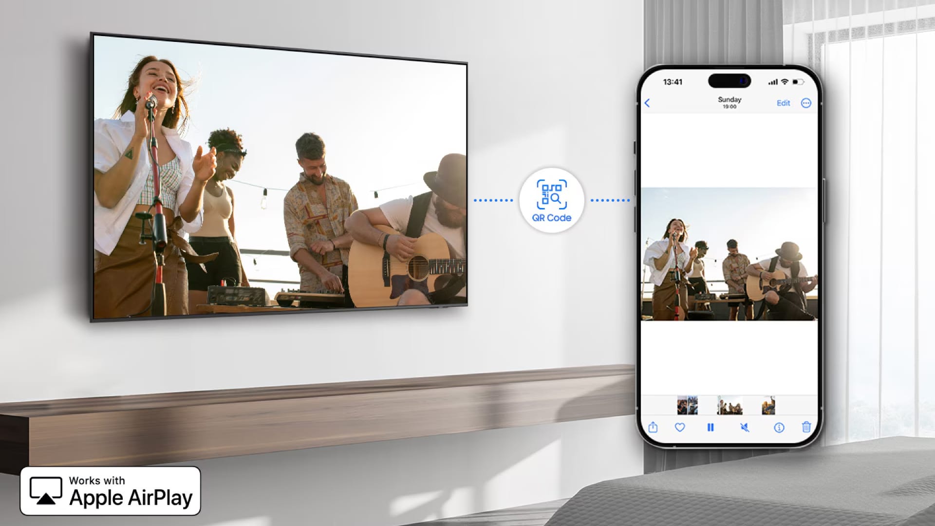 HU8000F Samsung Hospitality TV Apple AirPlay
