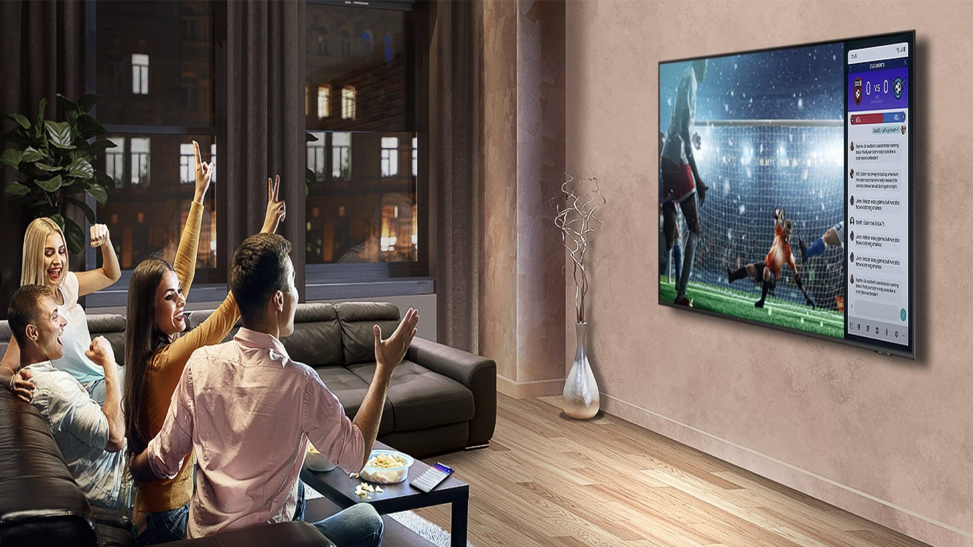 HU8000F Samsung Hospitality TV MultiView for Dual Viewing