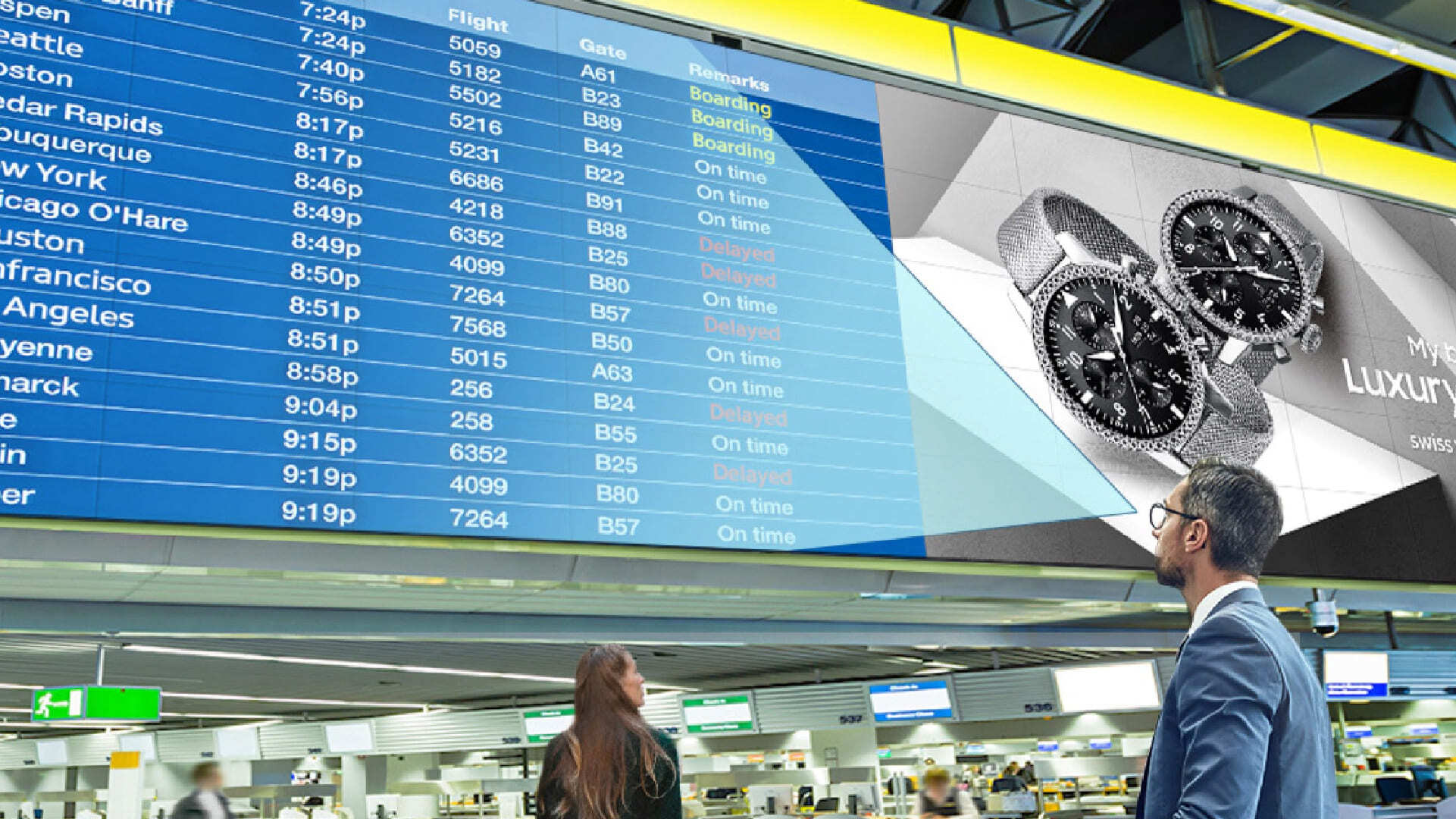 Samsung Video Wall for Airport Operations