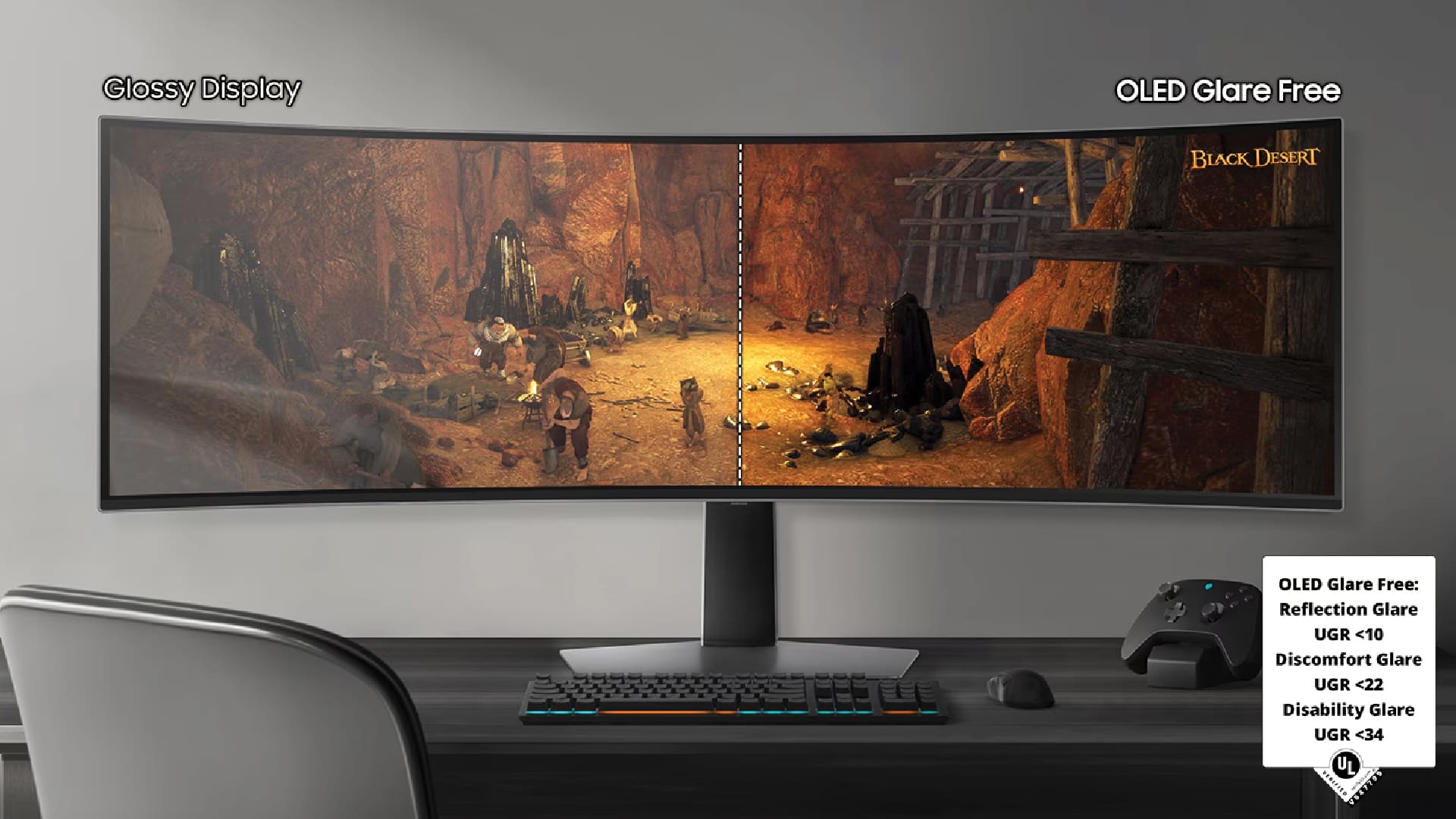 Samsung Odyssey G93SD-OLED Glare Free